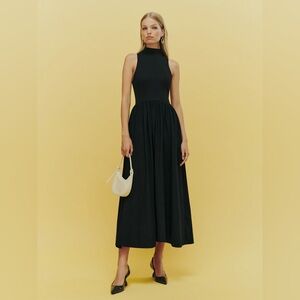 Reformation - Sai Dress - Black - Size L